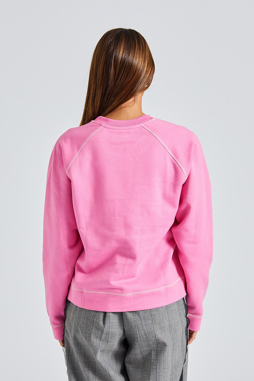 Isoli Raglan Solid Sweatshirt Wild Orchid | Retro